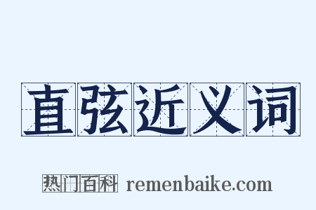 直弦近义词是什么意思的图片